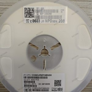 YAGEO CC0603JRNPO9BN200 20pF ±5% 50V C0G MLCC 0603