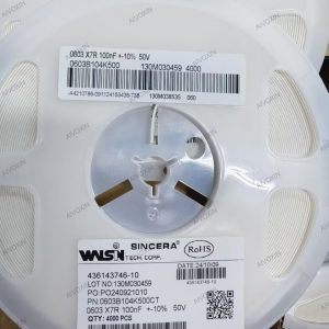 Walsin 0603B104K500CT 100nF 50V ±10% 0603 X7R MLCC Capacitor