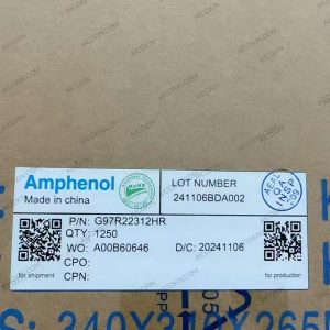 Amphenol G97R22312HR 74-Pin MCIO PCIe Gen 5 Connector