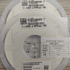 CC0402JRNPO9BN180 YAGEO 18pF 50V ±5% C0G/NP0 0402 SMD MLCC Ceramic Capacitor