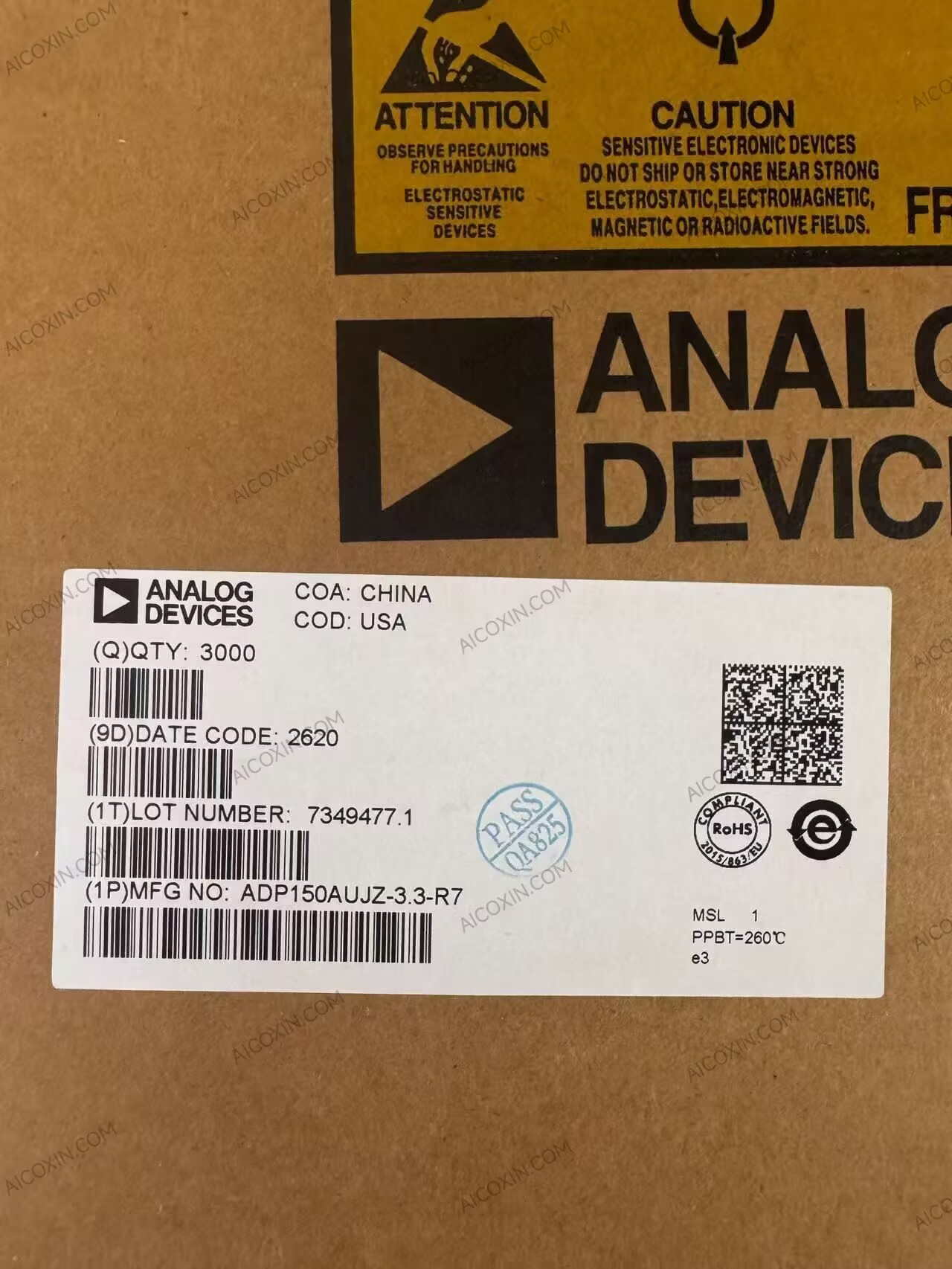 ADI ADP150AUJZ-3.3-R7 3.3V 150mA Low-Noise LDO TSOT-5