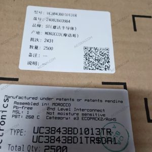 UC3843BD1013TR ST 500kHz High-Performance Current-Mode PWM Controller SO-8
