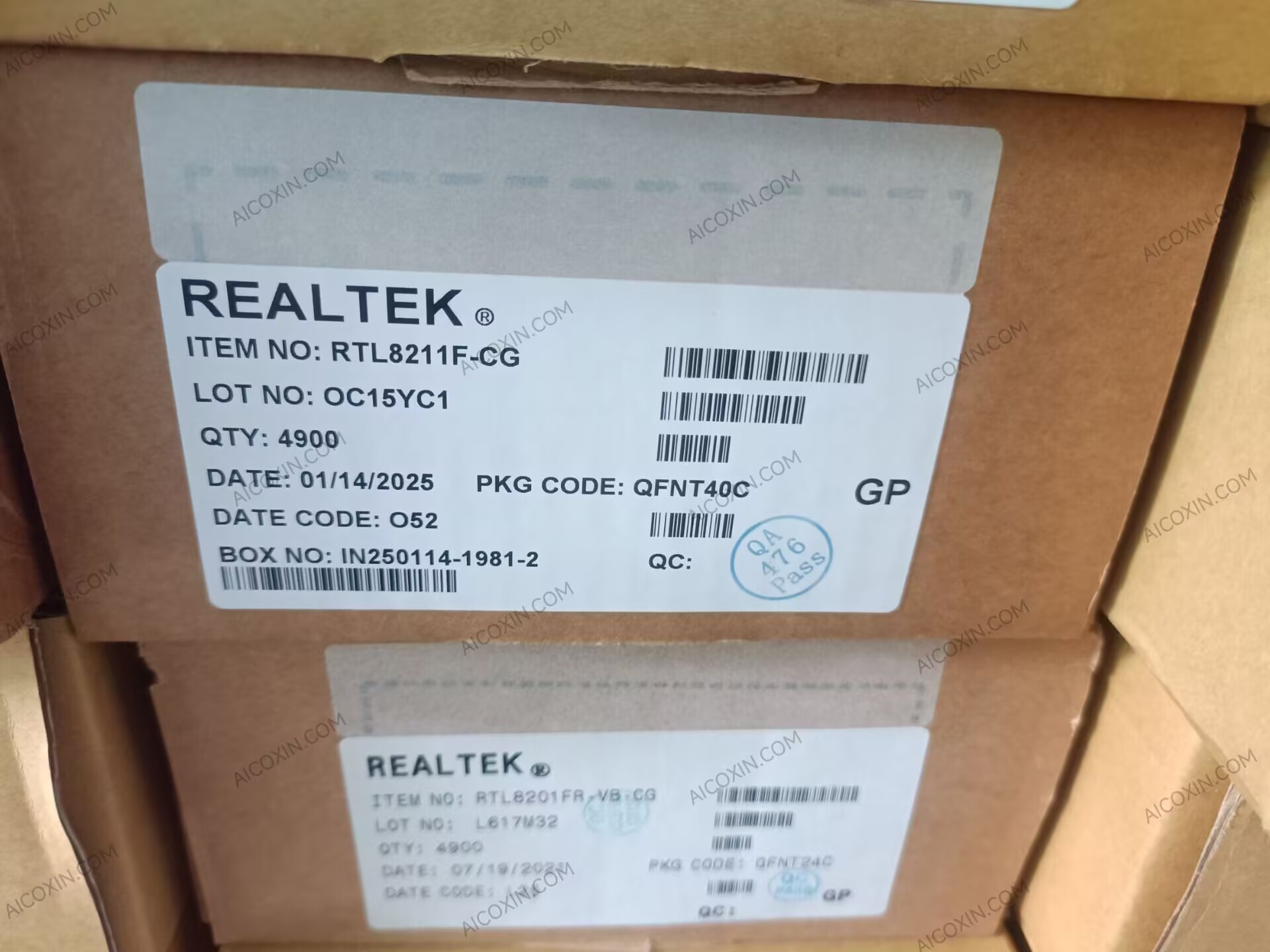 Realtek RTL8211F-CG 10/100/1000M Gigabit Ethernet PHY Transceiver 40-Pin QFN