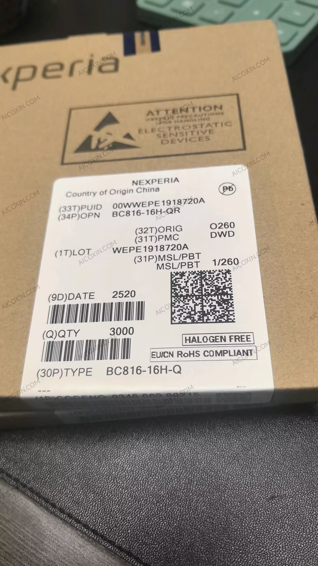 Nexperia BC816-16H-QR 80V 500mA Automotive NPN General-Purpose Transistor SOT23