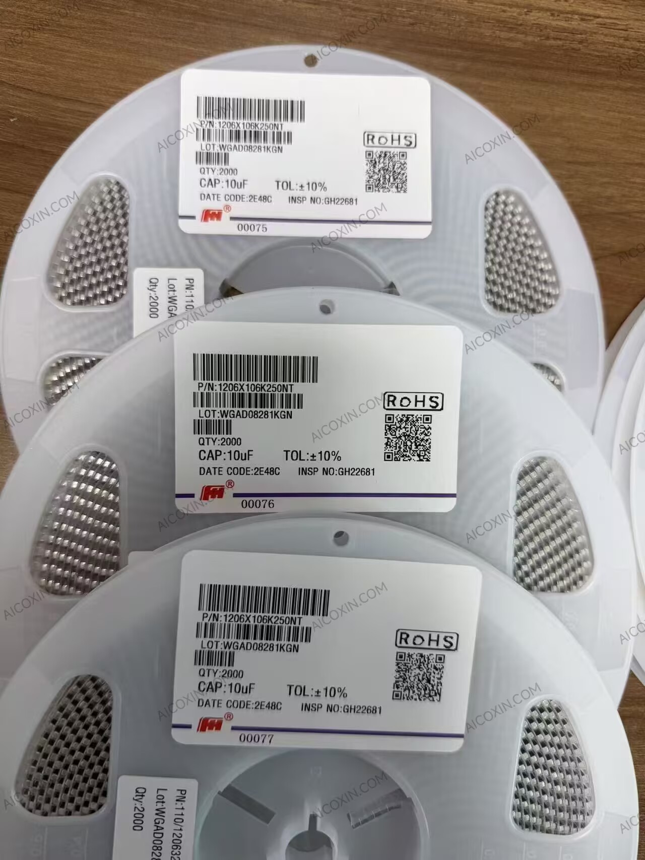 Fenghua 1206X106K250NT 10uF 25V X5R 1206 Multilayer Ceramic Capacitor MLCC - Image 3