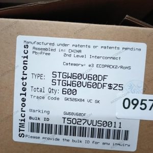 STGW60V60DF ST 600V 60A V-Series High-Speed Trench Field-Stop IGBT TO-247