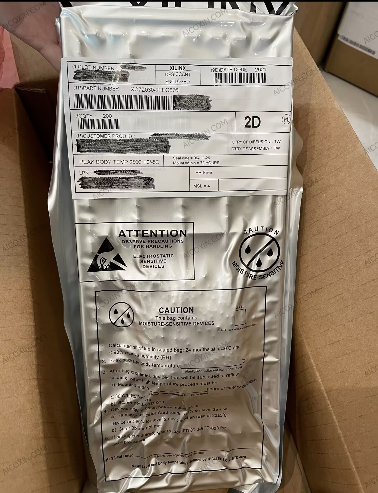 XC7Z030-2FFG676I Xilinx Zynq-7000 ARM FPGA SoC FFG676 - Image 2