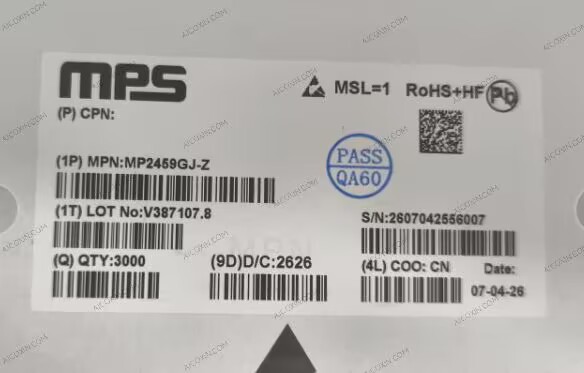 MPS MP2459GJ-Z 55V 0.5A 480kHz Non-Synchronous Buck DC/DC Converter TSOT23-6