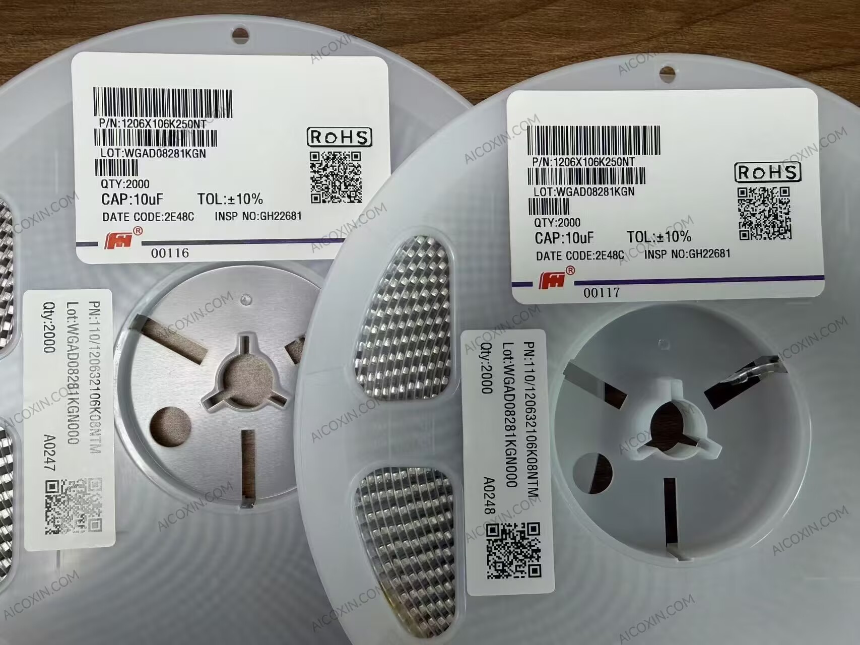 Fenghua 1206X106K250NT 10uF 25V X5R 1206 Multilayer Ceramic Capacitor MLCC