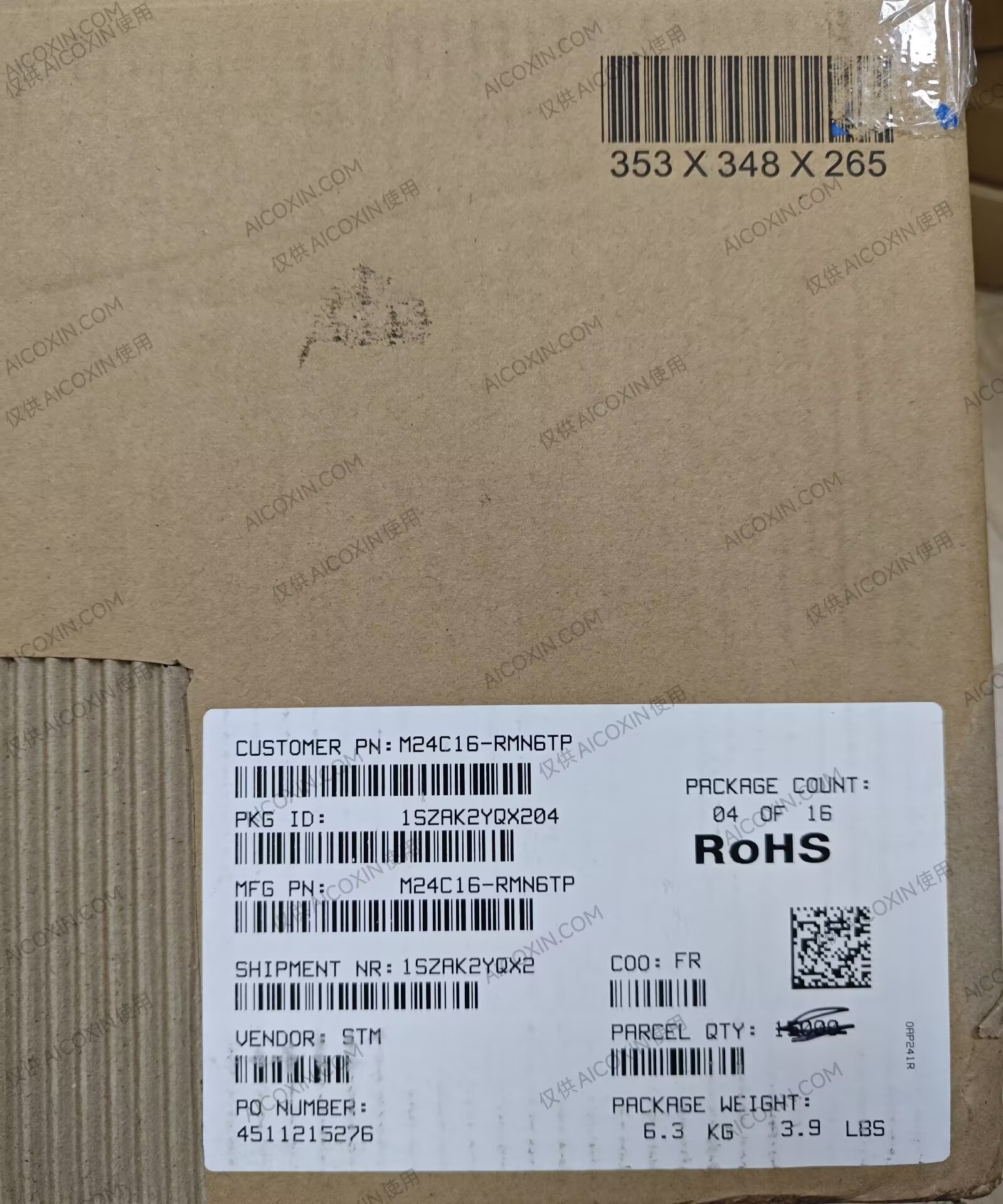 M24C16-RMN6TP ST 16-Kbit I²C Serial EEPROM SO8 Industrial Grade - Image 2