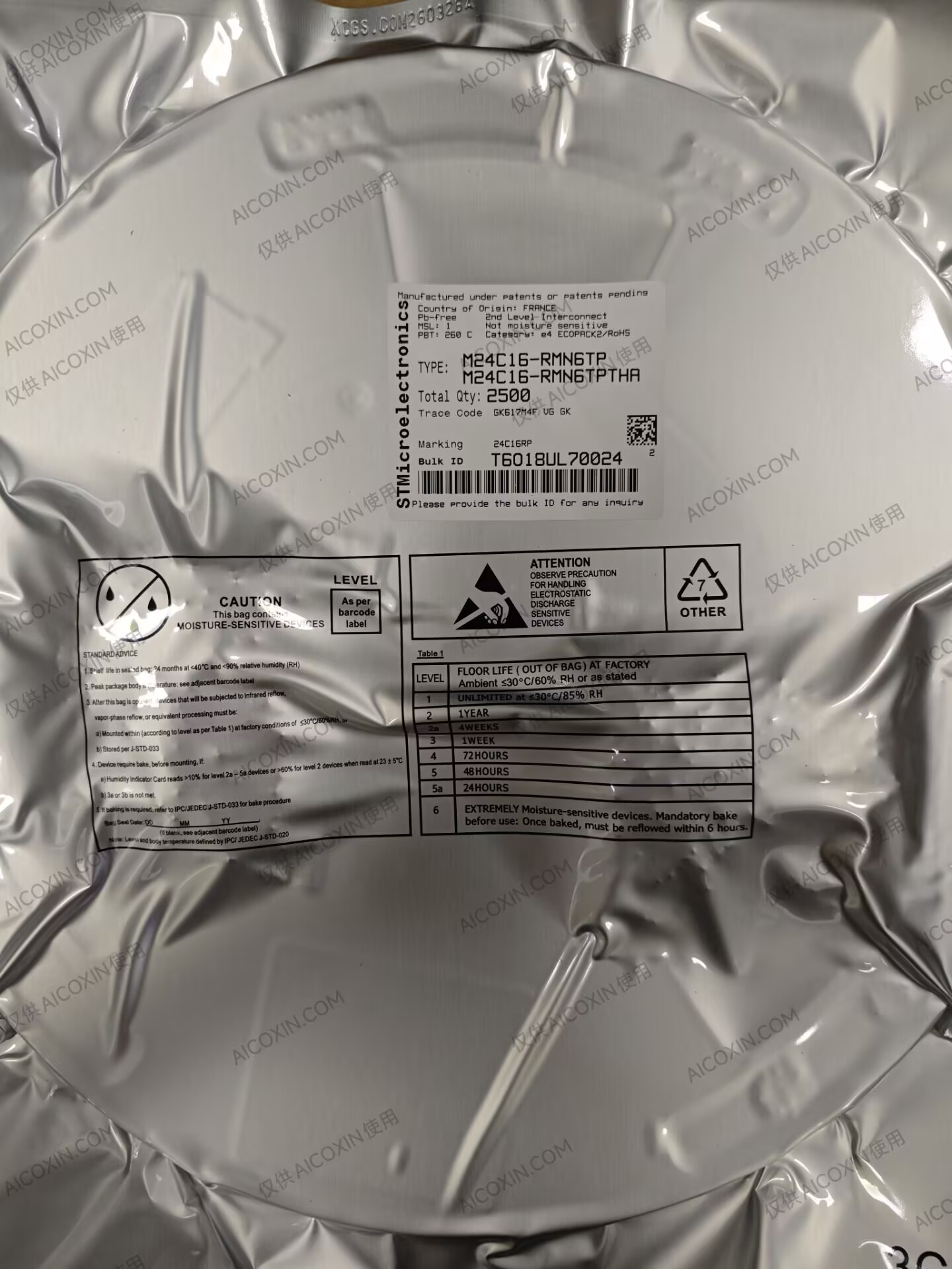 M24C16-RMN6TP ST 16-Kbit I²C Serial EEPROM SO8 Industrial Grade - Image 3