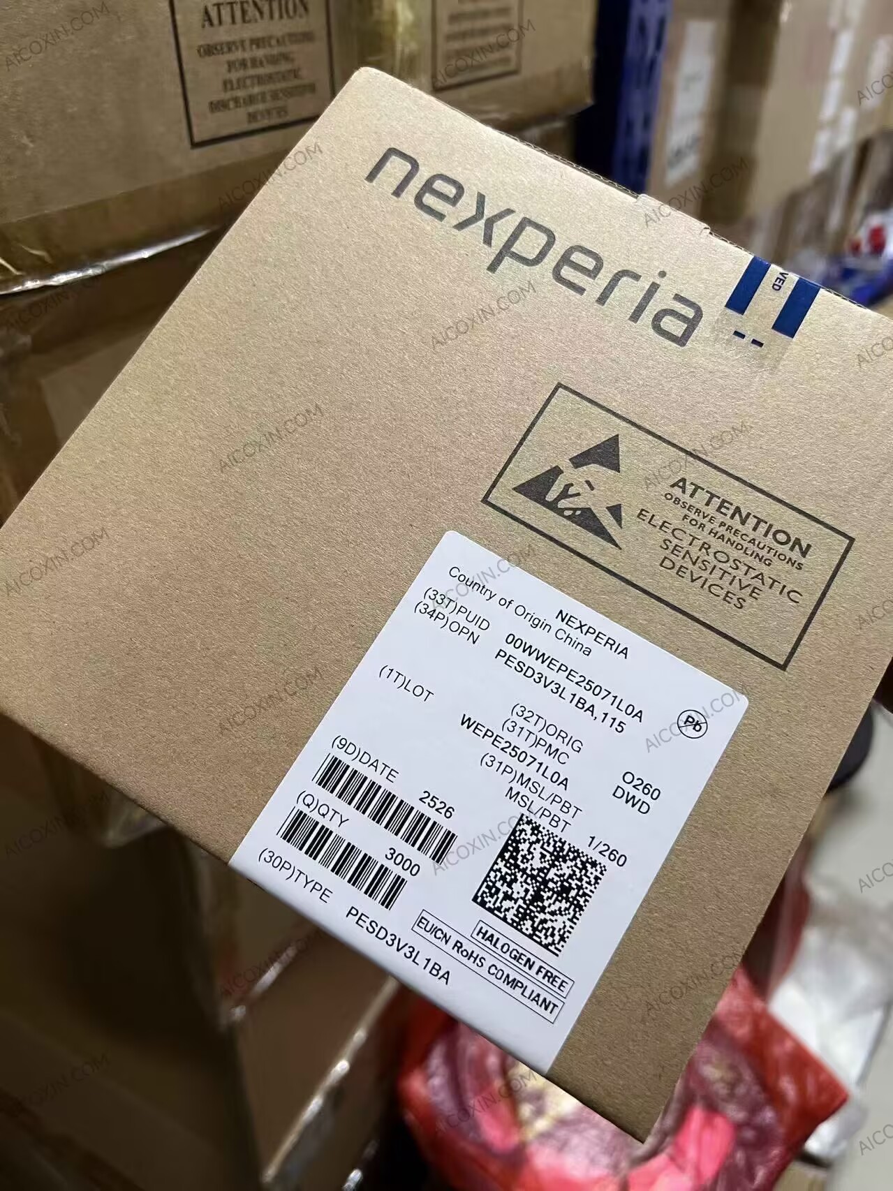 Nexperia PESD3V3L1BA,115 3.3V Bidirectional ESD Protection Diode SOD-323