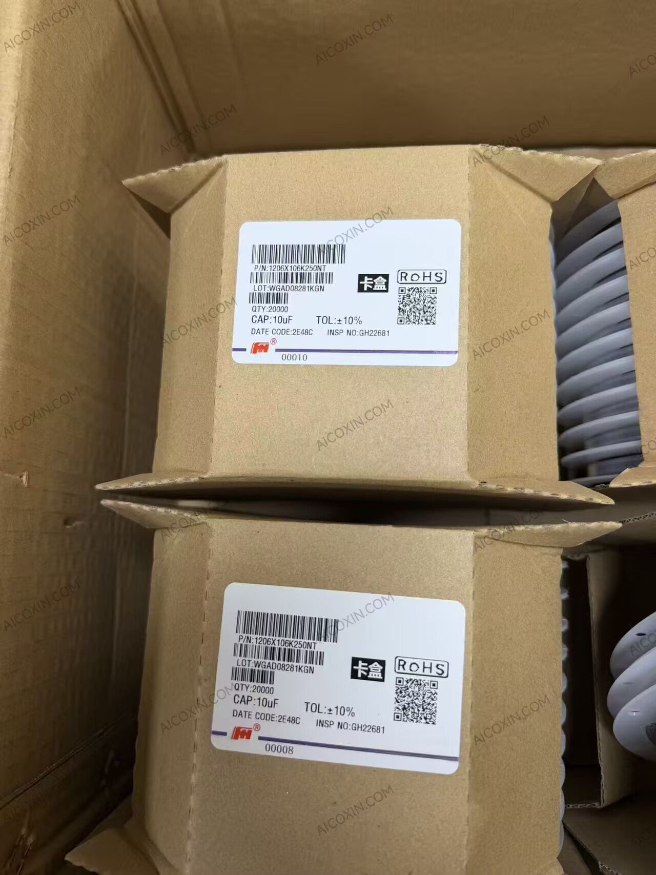 Fenghua 1206X106K250NT 10uF 25V X5R 1206 Multilayer Ceramic Capacitor MLCC - Image 2