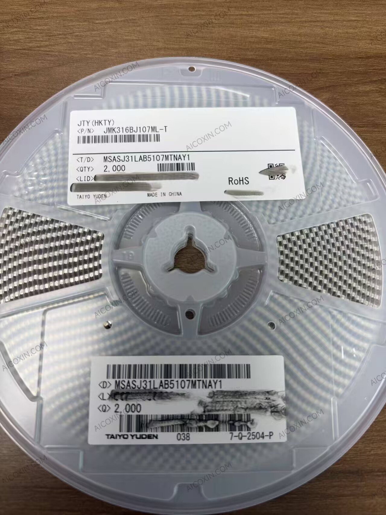 MSASJ31LAB5107MTNAY1 Taiyo Yuden 100uF 10V X5R MLCC