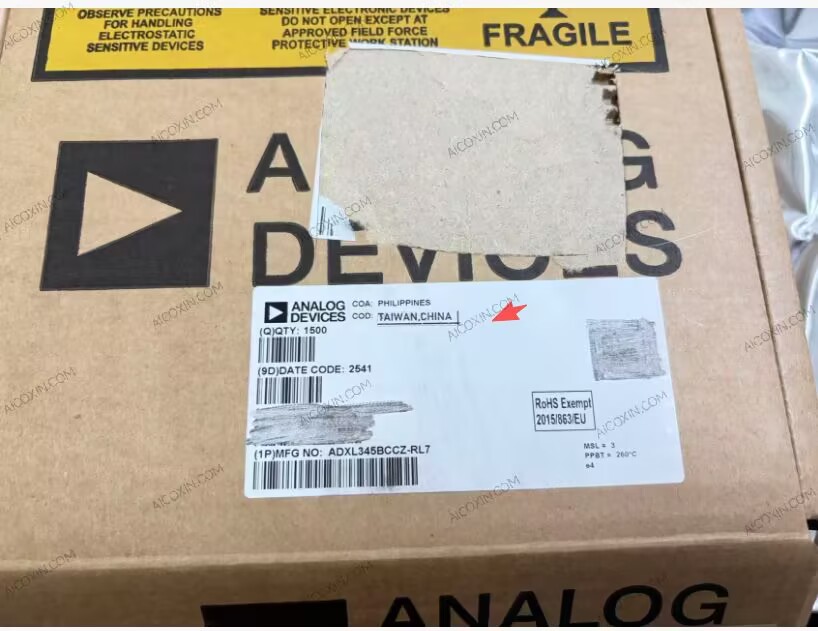 ADI ADXL345BCCZ-RL7 3-Axis ±16g Digital MEMS Accelerometer LGA-14