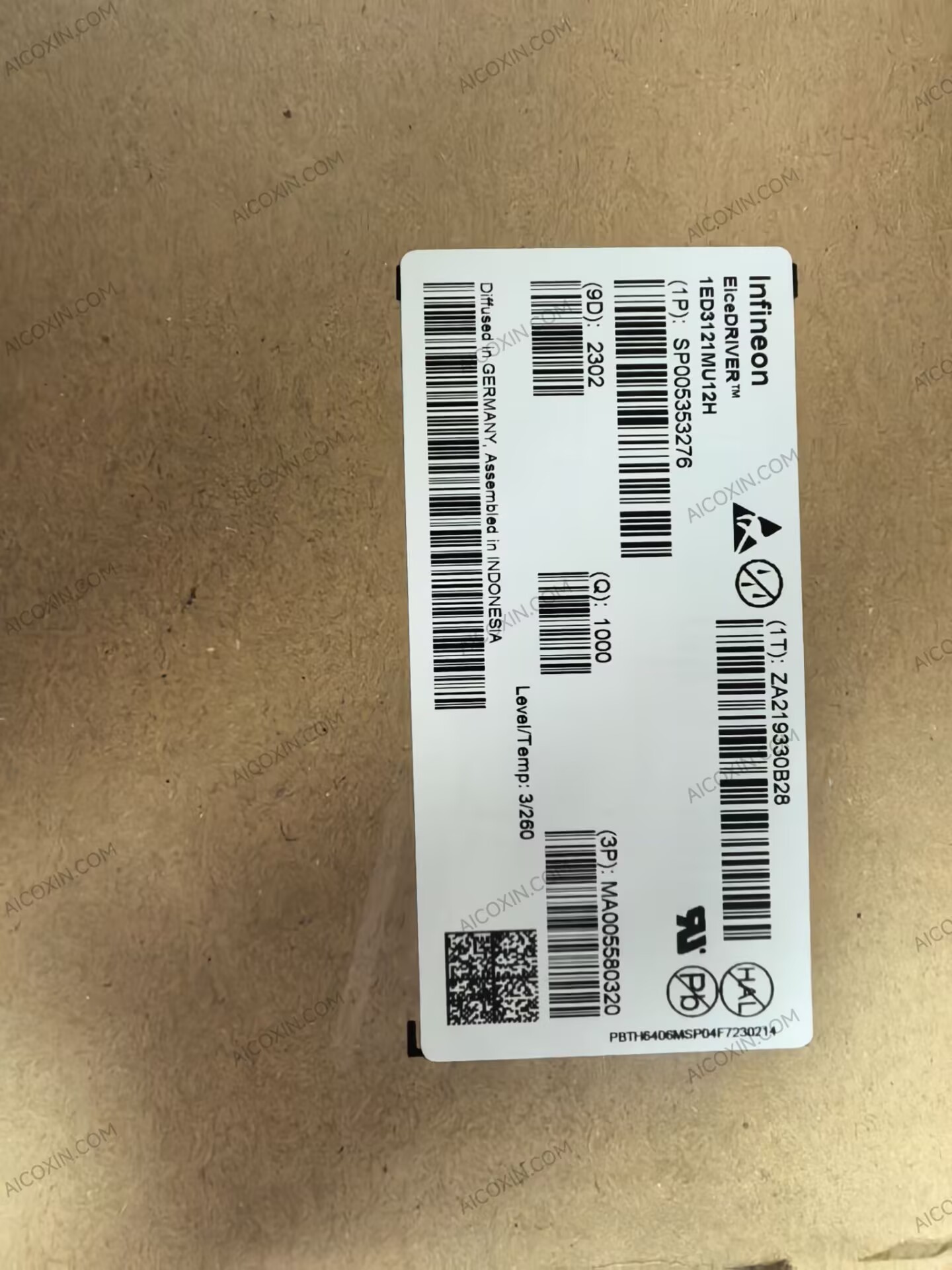 Infineon 1ED3121MU12H 5.5A Isolated Gate Driver DSO-8