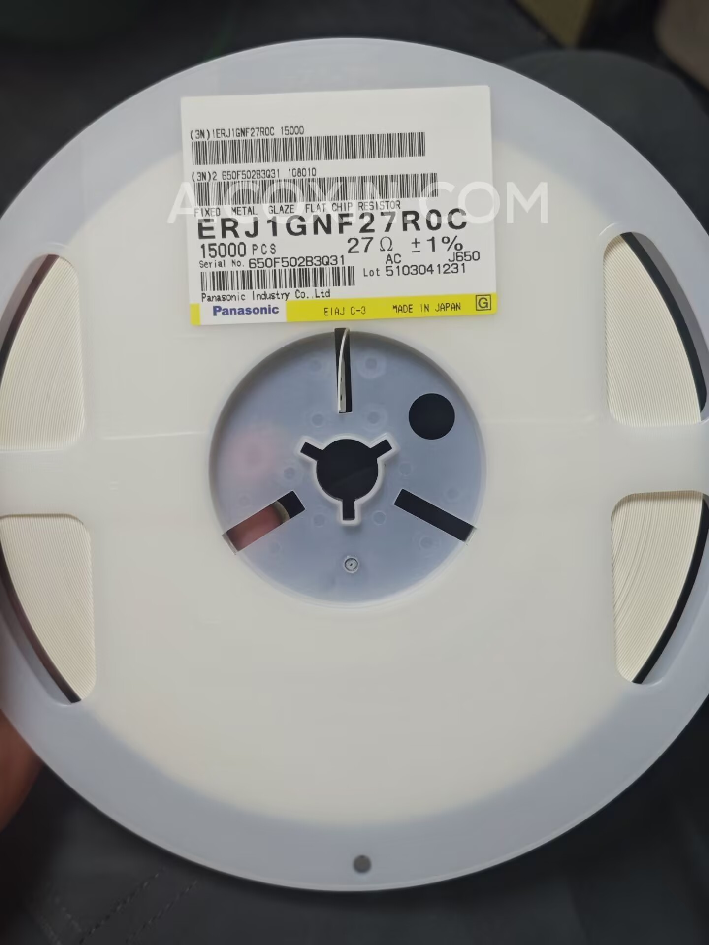 Panasonic ERJ1GNF27R0C 27Ω ±1% 0.05W 0201 Precision Thick Film Chip Resistor