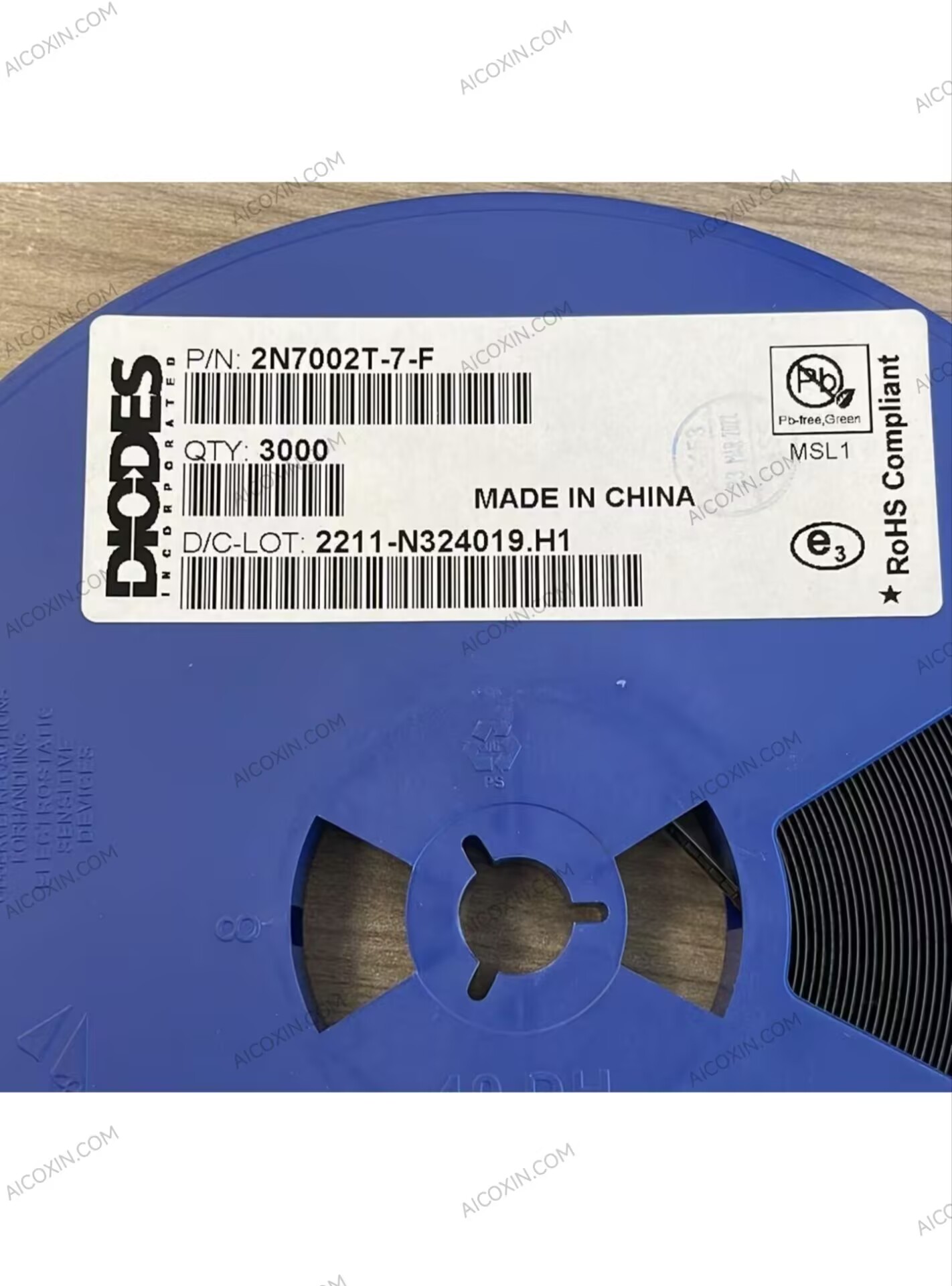 Diodes 2N7002T-7-F 60V 115mA N-Channel MOSFET SOT-523