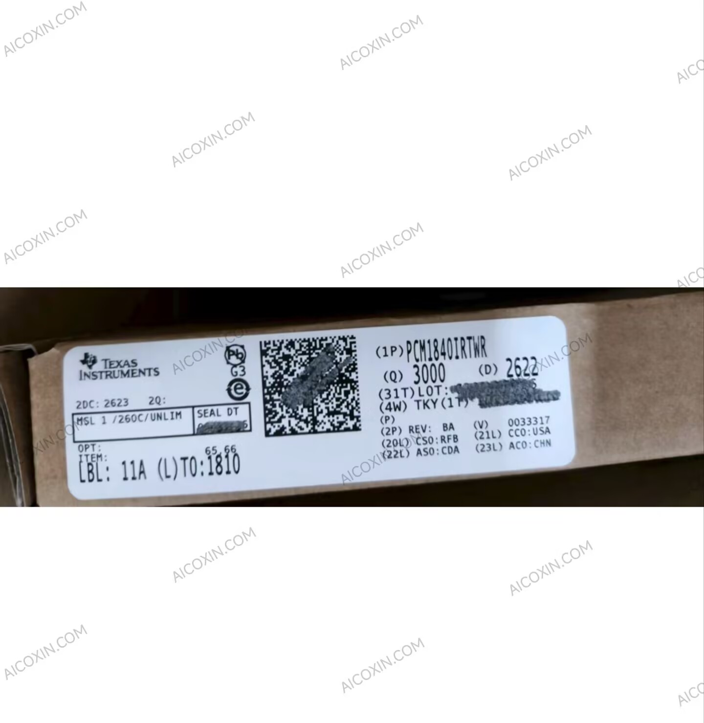 Texas Instruments PCM1840IRTWR 4-Channel 32-Bit 192kHz Burr-Brown Audio ADC WQFN-24