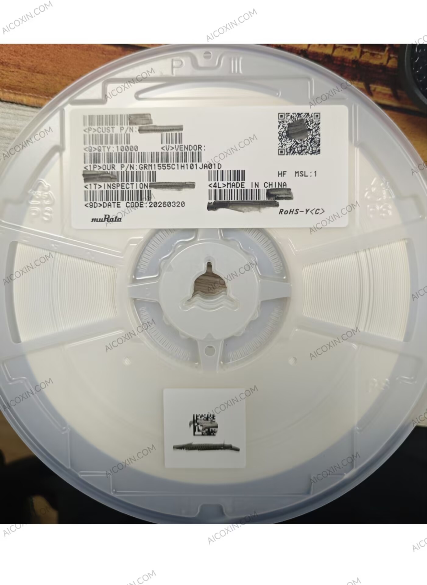 Murata GRM1555C1H101JA01D Multilayer Ceramic Capacitor