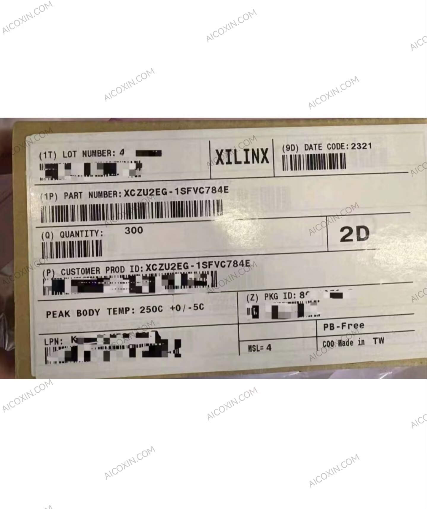 AMD XCZU2EG-1SFVC784E Zynq UltraScale+ MPSoC Quad-Core Cortex-A53 784-FCBGA